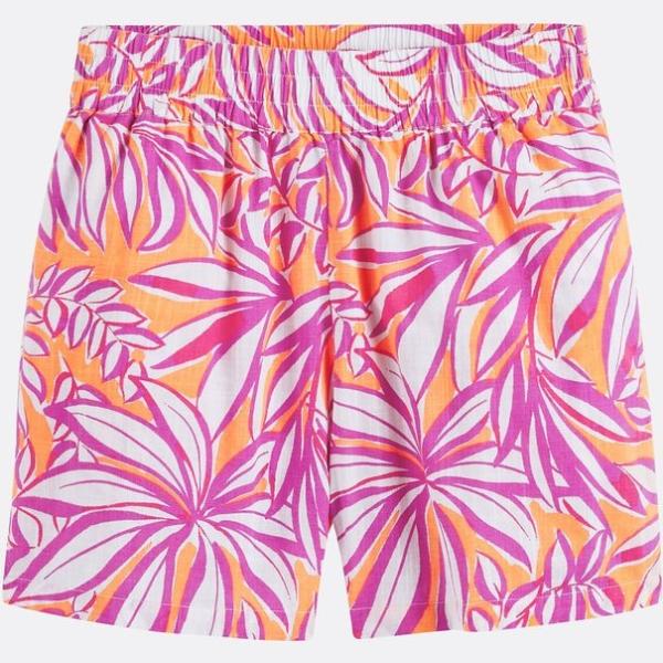 shorts La Redoute Collections rosa de flores