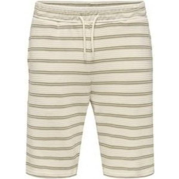 pantalones cortos Only & Sons marrón de rayas