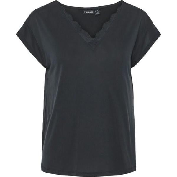 camiseta Pieces gris