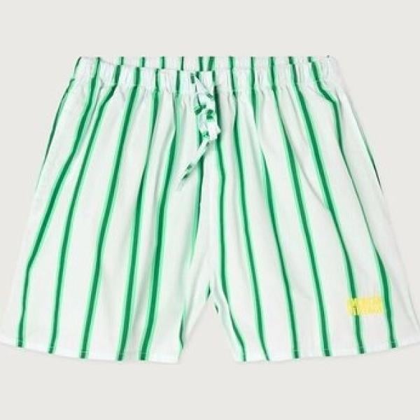 pantalones cortos American vintage blanco de rayas