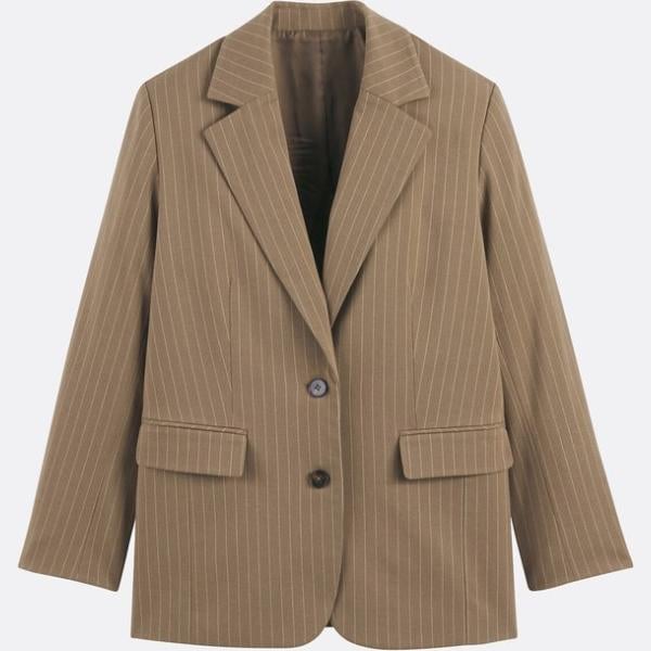 chaquetas La Redoute Collections marrón de rayas