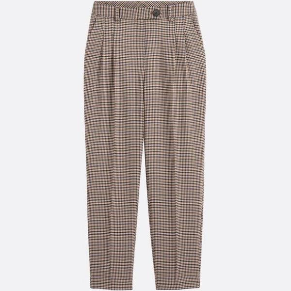 pantalones La Redoute Collections marrón de cuadros