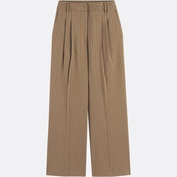 pantalones La Redoute Collections marrón de rayas
