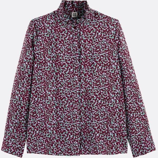 camisas La Redoute Collections violeta con diseños