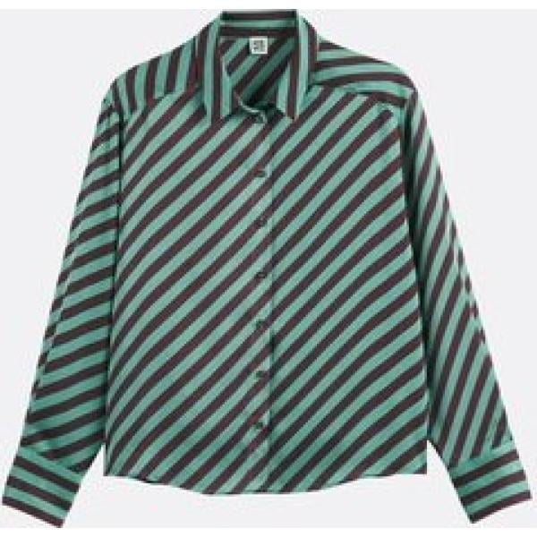 camisas La Redoute Collections marrón de rayas