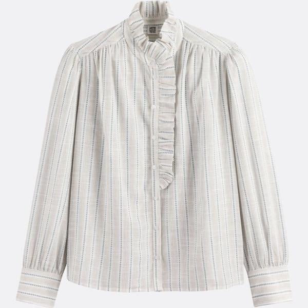 camisas La Redoute Collections gris de rayas