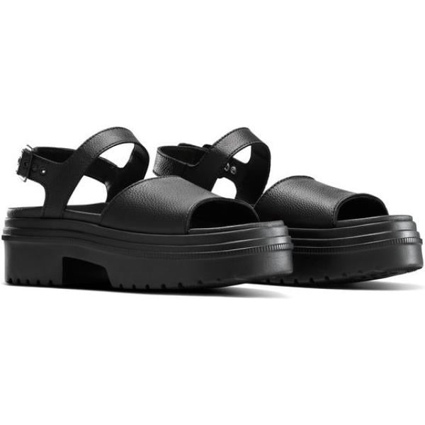 sandalias de piel Converse negro