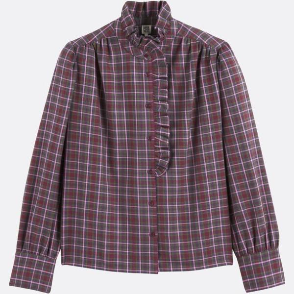 camisas La Redoute Collections marrón de cuadros