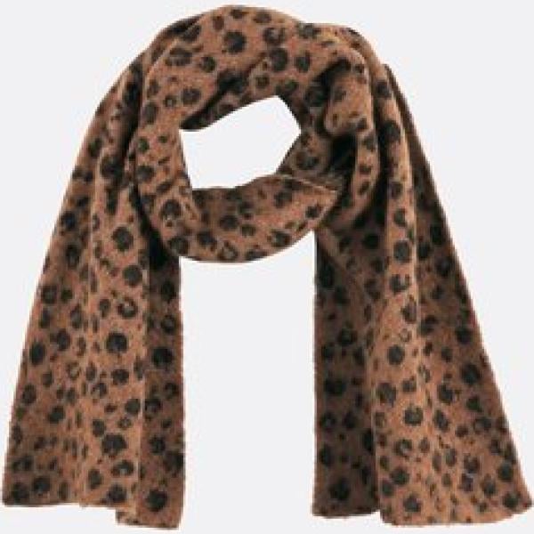bufandas La Redoute Collections marrón con diseños