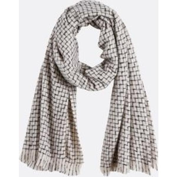 bufandas La Redoute Collections gris de cuadros