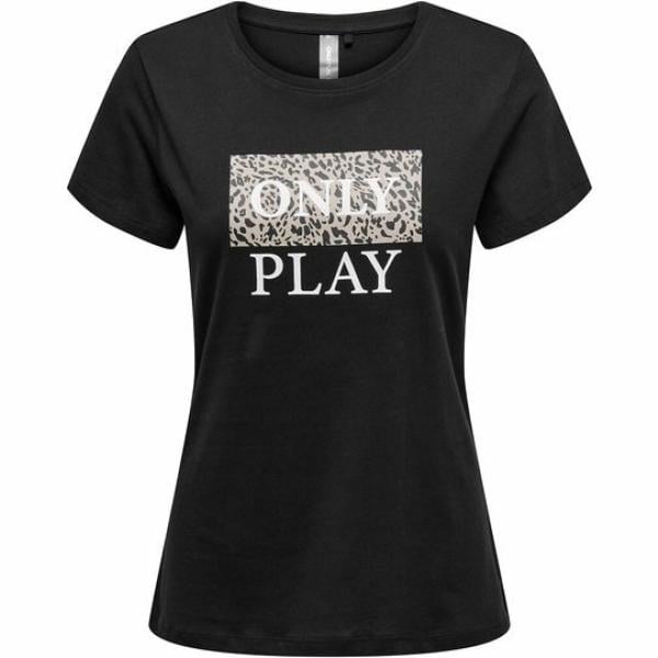 camiseta Only Play negro animalier