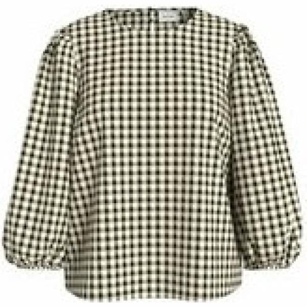 blusas Vila marrón de cuadros