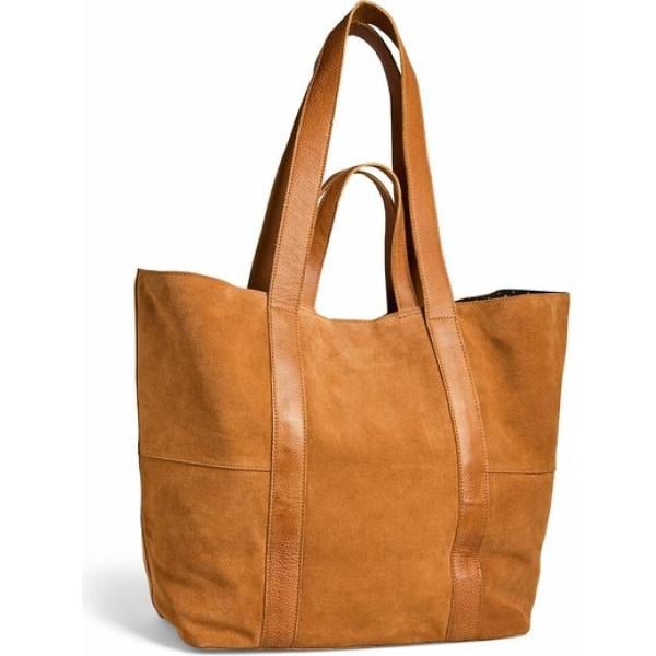 bolso tote Pieces marrón