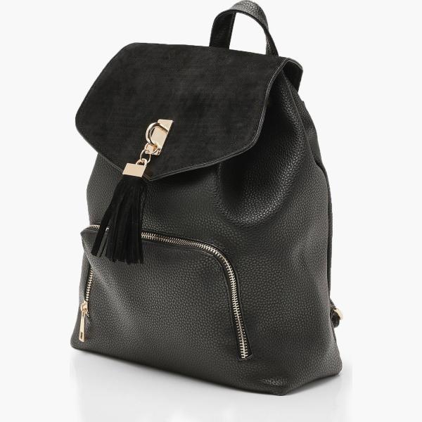 mochilas Boohoo negro