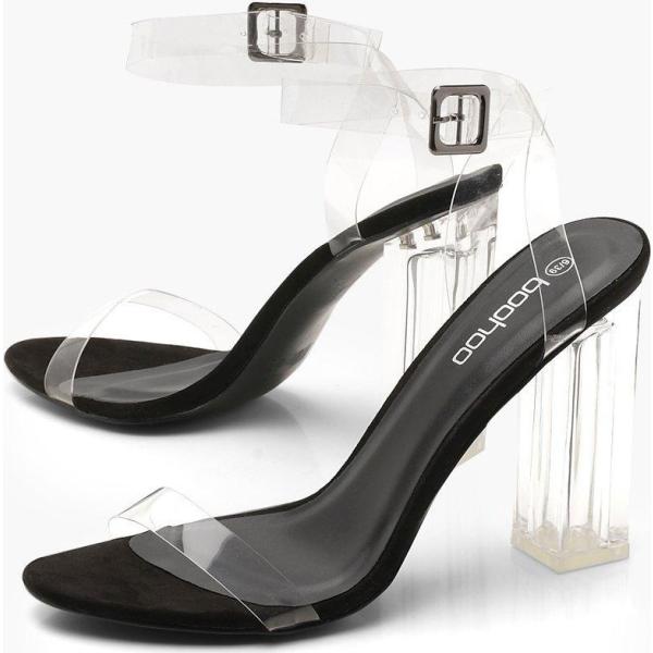 zapatos de tacón Boohoo negro