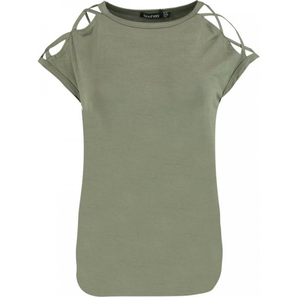 Top pastello Boohoo verde