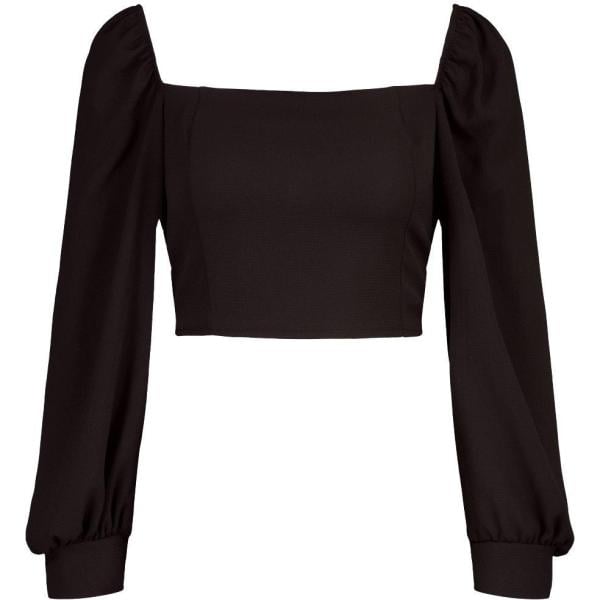 blusas Boohoo negro