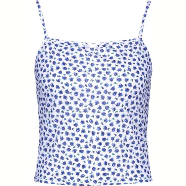 top Boohoo blanco de flores