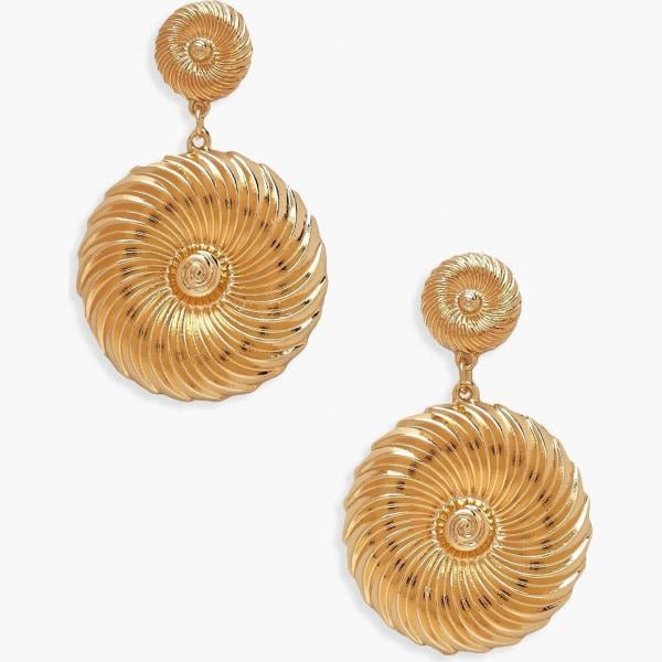 pendientes Boohoo amarillo