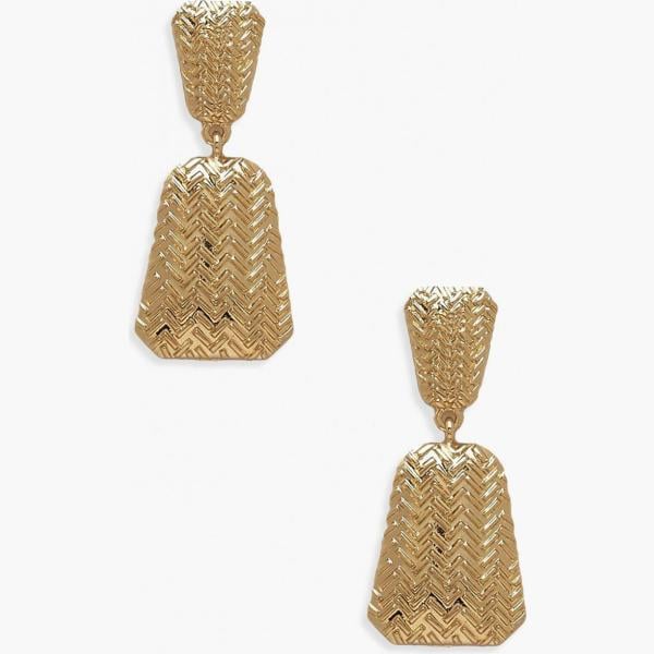 pendientes Boohoo amarillo