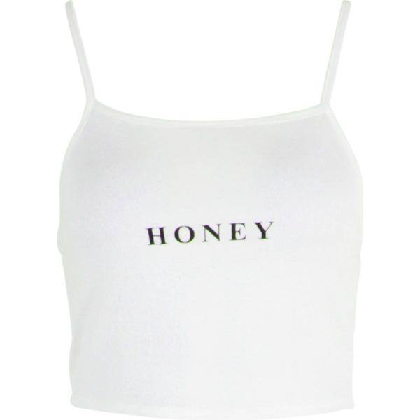 top Boohoo blanco con diseños