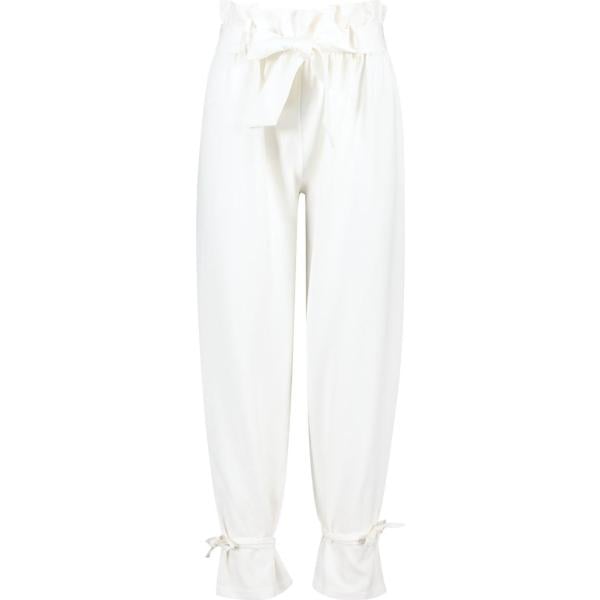 Pantalone con cintura Boohoo blanco