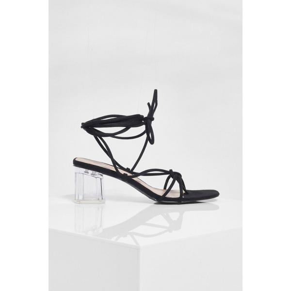 zapatos de tacón Boohoo negro