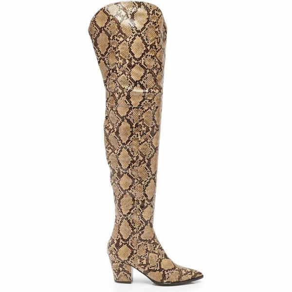 botas cowboy Boohoo marrón