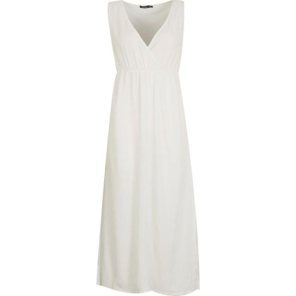 vestidos largos Boohoo blanco