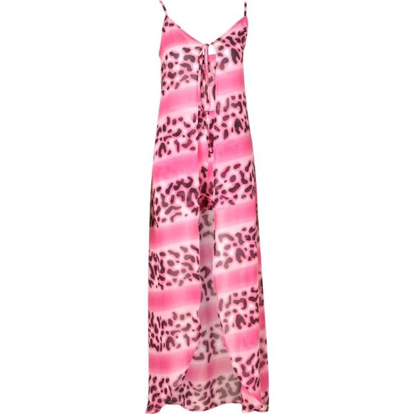 shorts Boohoo rosa animalier