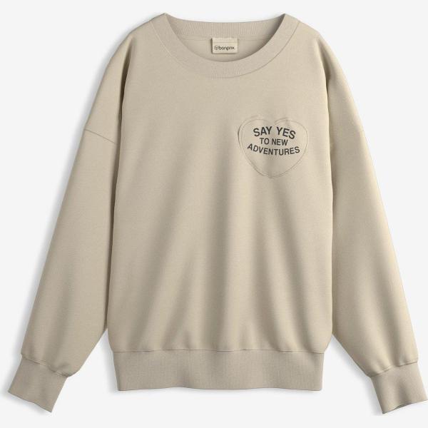 sweat-shirts bonprix marron