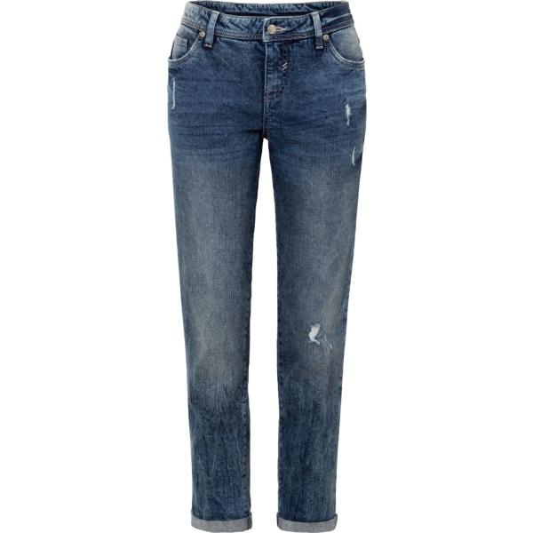 Jean boyfriend femme noir denim Bonprix Bantoa