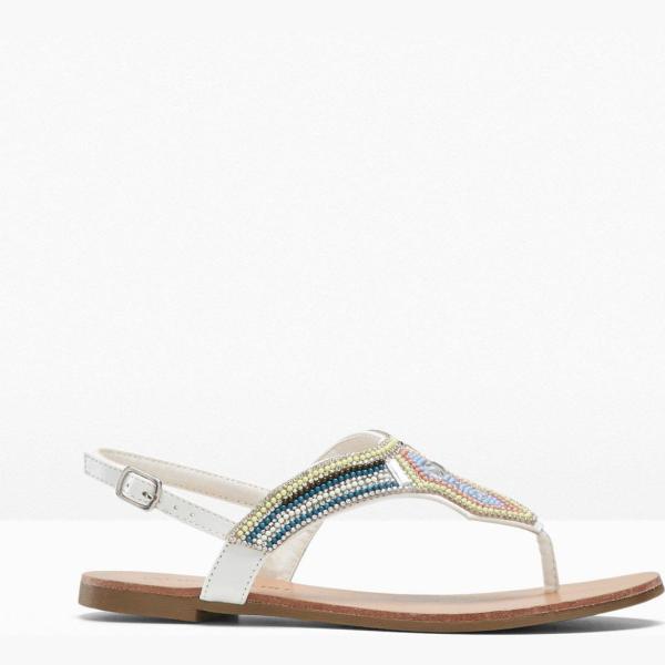 sandales bijou bonprix blanc