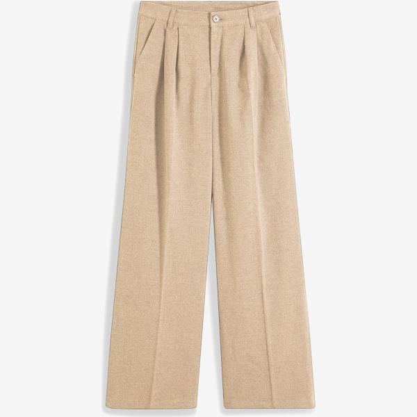 pantalon large en bas bonprix marron