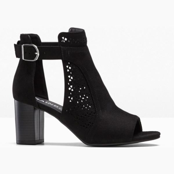 sandales à talon bonprix noir