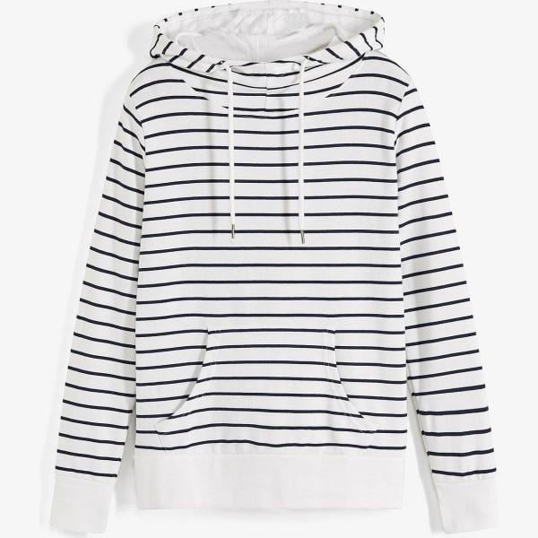 sweats à capuche bonprix blanc à rayures