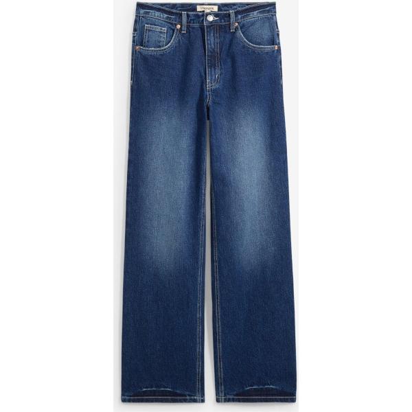 jean coupe droite bonprix bleu