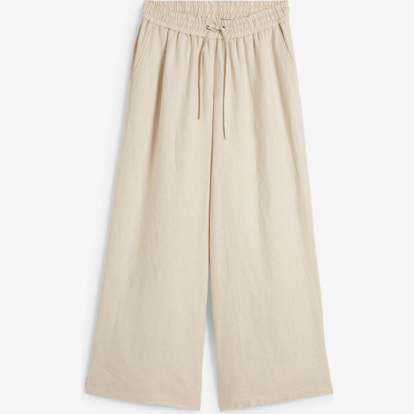 pantalon large en bas bonprix blanc