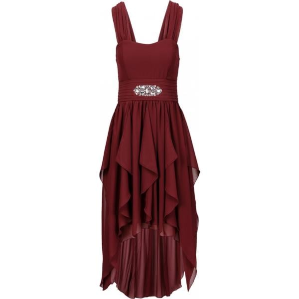 robes asymétriques bonprix marron