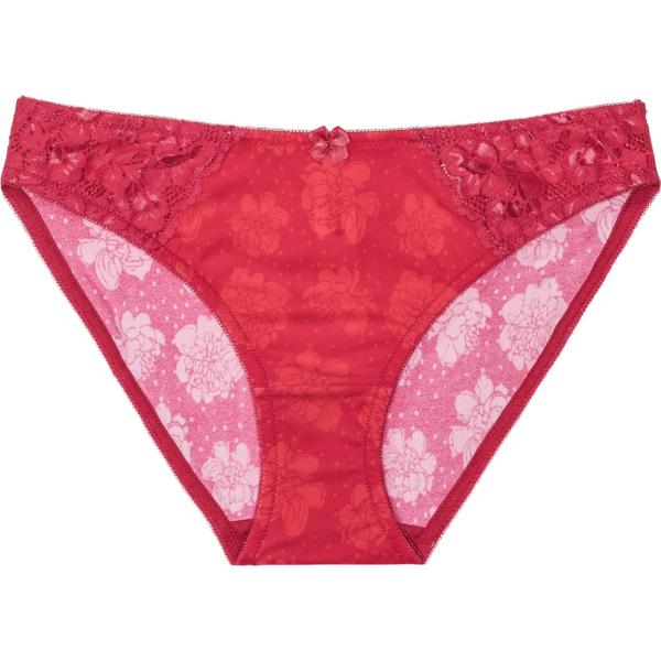slip bonprix rouge imprimé