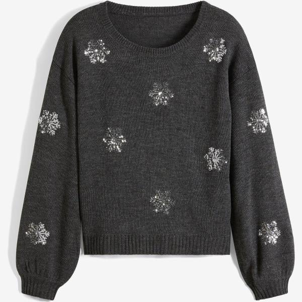 pulls bonprix gris