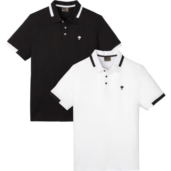 polos bonprix blanc