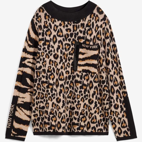 pulls bonprix multicolore animalier
