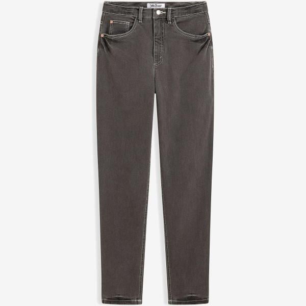 jeans mom bonprix gris
