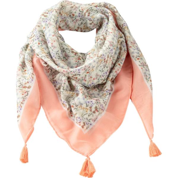 foulards bonprix orange à fleurs