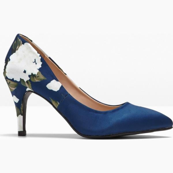 chaussures à talon bonprix blanc imprimé