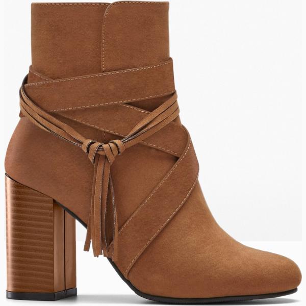 bottines bonprix marron