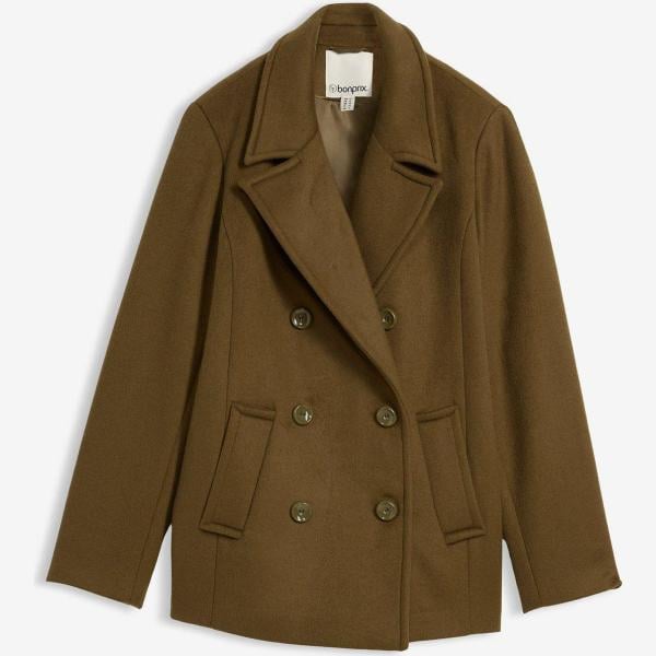 caban bonprix marron