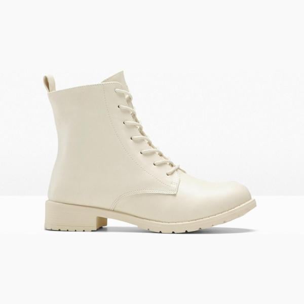 bottines bonprix blanc