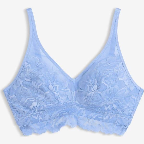 bralette bonprix blanc à fleurs